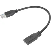 ACT AC7460, 0,2 m, USB A, USB C, USB 3.2 Gen 1 (3.1 Gen 1), 5 Gbit/s, Noir
