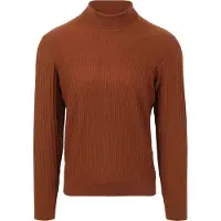 Blue industry Pull Col Roulé Mix Laine KBIW21 Marron taille XXL