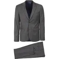 Suitable Costume Toulon Laine à Carreaux Gris Marron