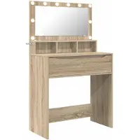 vidaXL Coiffeuse de chambre à coucher chêne Sonoma 80 x 39,6 x 135 cm