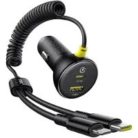 Baseus Chargeur Voiture - Plastique, Noir, 60W