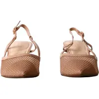 Findlay Escarpin - - - Talon large - Bout pointu - Brides/Boucles - Beige