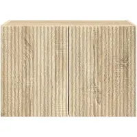 vidaXL Meuble mural pour télévision, 59,5 x 31 x 40 cm, imitation chêne Sonoma, panneaux de particules