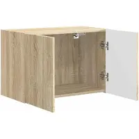 vidaXL Armoire TV murale chêne Sonoma 59,5 x 31 x 40 cm Matériau dérivé du bois