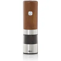 AdHoc Moulin à poivre et à sel électrique i.Mill de la marque , équipé d'un mécanisme de broyage en céramique CeraCut, incluant une batterie lithium, en bois d'acacia, acier inoxydable et acrylique