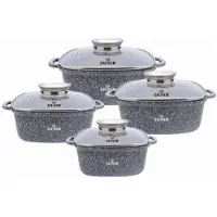 Zilner ENSEMBLE DE 4 POÊLES DE 2,8 / 3,5 / 4,4 / 5,5 L ZL-8534, Poêle + casserole, Multicolore