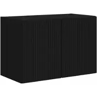 vidaXL Meuble mural pour télévision, 59,5 x 31 x 40 cm, noir, fabriqué en panneaux de particules