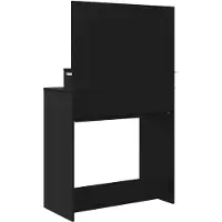 vidaXL Coiffeuse de chambre à coucher noire 80 x 39,6 x 135 cm