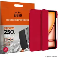 EIGER Storm 250 (Apple iPad Air 13 2024, Apple iPad Air 13 2025, Apple iPad Pro 12.9 2018, Apple iPad Pro 12.9 2020, Apple iPad Pro 12.9 2021, Apple iPad Pro 12.9 2022), Étui pour tablette, Rouge