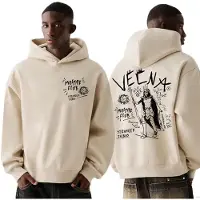 Stranger Things Sweat-shirt à capuche de - Vecna Doodle - S - 5XL - pour Homme - sable - Taille M