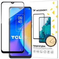 Wozinsky Full Glue Tempered Glass Tempered Glass for TCL 20 SE 9H Full Screen with Black Frame