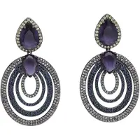 Avant Garde Boucles d'oreilles 'Genevievema' violet