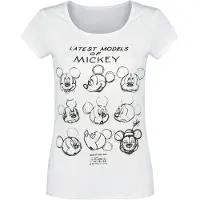 Minnie & Mickey Mouse T-Shirt Manches courtes Disney de - Latest Models Of Mickey - S - XXL - pour Femme - blanc - Taille M