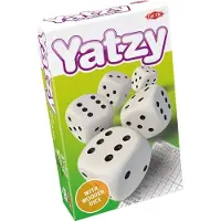 Tactic Jeu de dés en bois Yatzy (oblong sans crayon)
