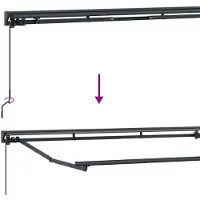 vidaXL Store rétractable taupe 3,5 x 2,5 m en polyester et aluminium