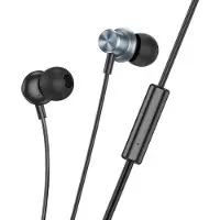 Hoco Écouteurs à fil Jack 3,5 mm avec microphone M110 gris métal