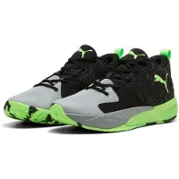 Puma Chaussures de basket Unisex Court Pro 3 Mid 313830-02 Noir/Vert, pointure : 42 EU