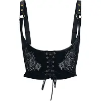 Killstar Corset Gothic de - Nocturne Nights - A Devil's Rose Underbust - Corset - XS - 4XL - pour Femme - noir - Taille S