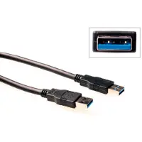 ACT Sb3005 Usb-a Cable 5.00 M Argenté