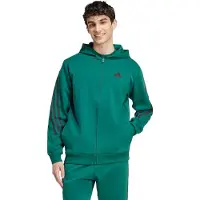 Adidas Homme Hoodie à Fermeture Éclair Intégrale Future Icons 3 Bandes Collegiate Green