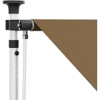 vidaXL Store à enroulement manuel beige 250 cm