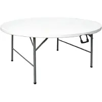 HorecaTraders Table de buffet pliante ronde - Ø 153 cm