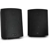 Qtx BC5A Paire d'enceintes murales noires 30W RMS