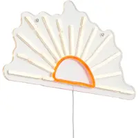 QAZQA Applique murale néon blanc chaud avec orange avec LED - Sunset