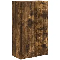 vidaXL Armoire TV murale Chêne fumé 59,5 x 31 x 100 cm