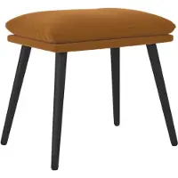 vidaXL Repose-Pied Marron 45x29,5x39 Cm Velours