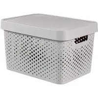 Curver INFINITY 17 l conteneur ajouré avec couvercle gris clair