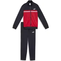 Puma Poly Colorblock Tracksuit Rouge 11-12 Years Garçon