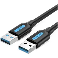 Vention Câble USB 3.0 A mâle vers A mâle 2M Noir Type PVC
