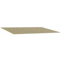 vidaXL Tissu de remplacement pour store vert et jaune 600 x 300 cm en polyester