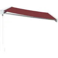 vidaXL Auvent manuel rouge vin 350x250 cm