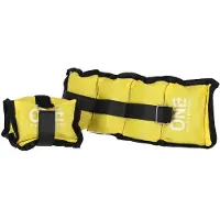 One Fitness Ww01 Yellow Manchettes de poids 2 X 0,7 Kg