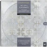 Creative Tops C000278 Pack Of 4 Placemats 4 Units Doré