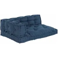 vidaXL Coussins pour canapé en palettes , lot de 3, indigo, 120 x 80 x 38 cm, tissu