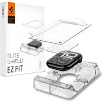 Spigen Protection d'écran EliteShield EZ Fit avec applicateur pour Apple Watch Series 10 / 11 / 12 - 46 mm - Transparent