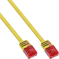 InLine 71607Y Câble patch plat, U/UTP, Cat.6, jaune, 7m