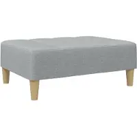 vidaXL Repose-pied gris clair 77x55x31 cm tissu