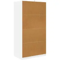vidaXL Armoire avec porte, blanche, 79,5 x 49 x 156 cm, en aggloméré