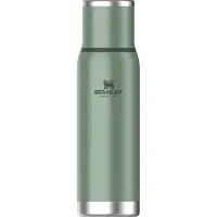 Stanley The Adventure To-Go Bottle 1.1QT, Hammertone Green 10-10819-060 gourde thermos avec bouchon verseur et gobelet, 1L