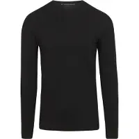 Garage T-Shirt Simple Manches Longues Stretch Noir