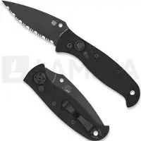 Spyderco Couteau pliant Autonomy 2, noir, spyderedge