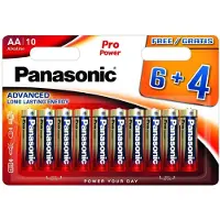 Panasonic Pro Power AA 6+4 Piles alcalines jetables