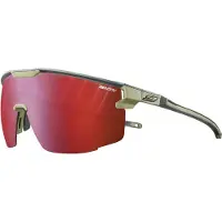 Julbo - Lunettes de soleil - Ultimate Gris Foncé/Vert Army Reactiv 0-3 High Contrast - Kaki