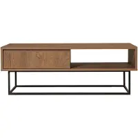 Skye Decor , Dale- DaleSPH, couleur noyer,noir, tables basses, 43x120x60 cm, 100% panneau de particules mélaminé
