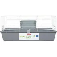 Zolux Cage pour cochons d'Inde PRIMO 80cm blanc/gris avec équipement