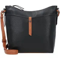 Tom Tailor Sac bandoulière 'Novara' caramel / noir